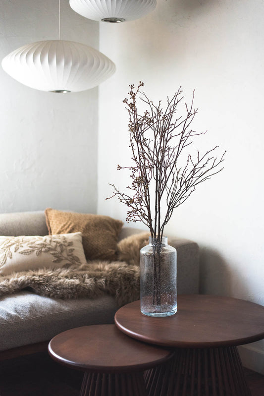 バーチブランチ 100cm ブラウン/ホワイト 2本セット