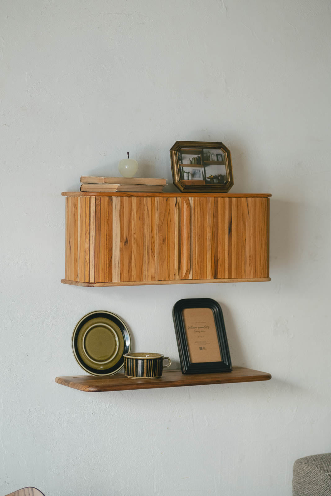 Teak shelf 500 | 棚受け一体型シェルフ