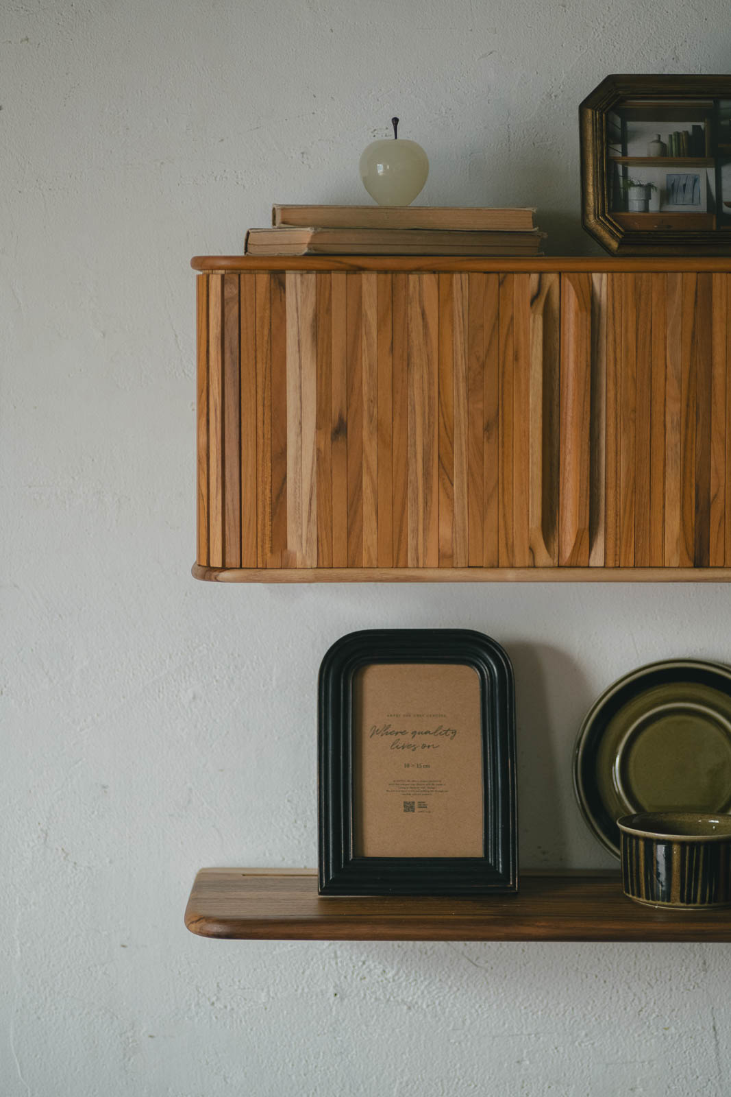 Teak shelf 500 | 棚受け一体型シェルフ