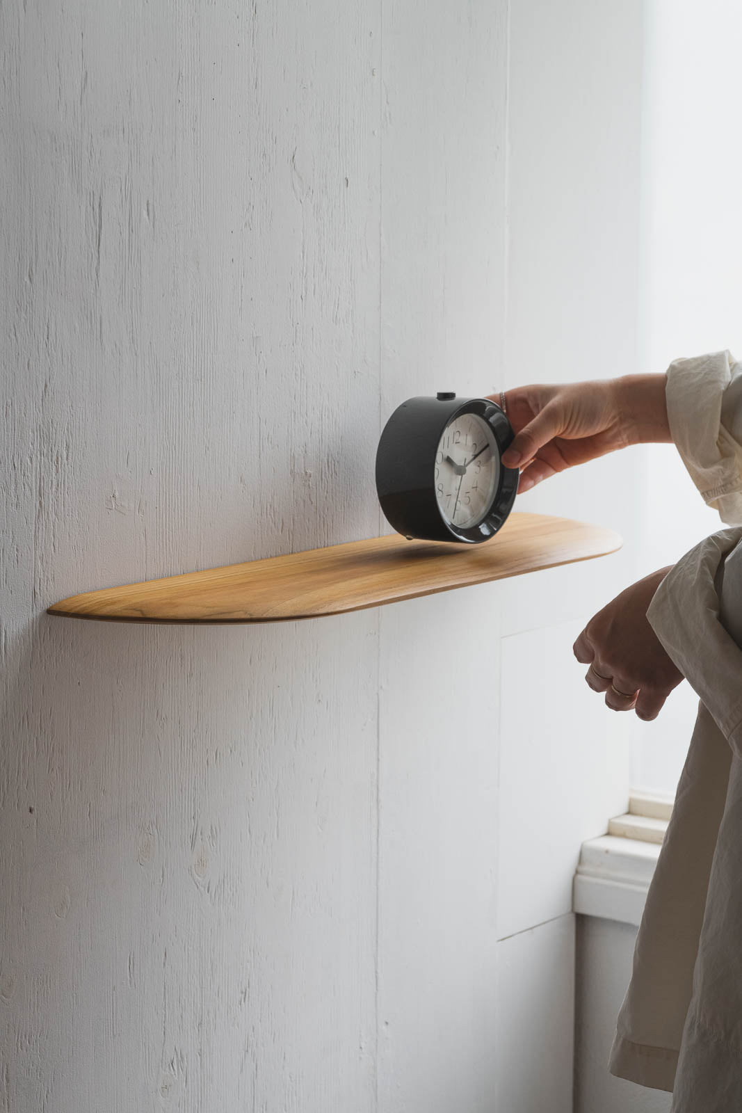 Teak Smooth shelf | 棚受け一体型シェルフ