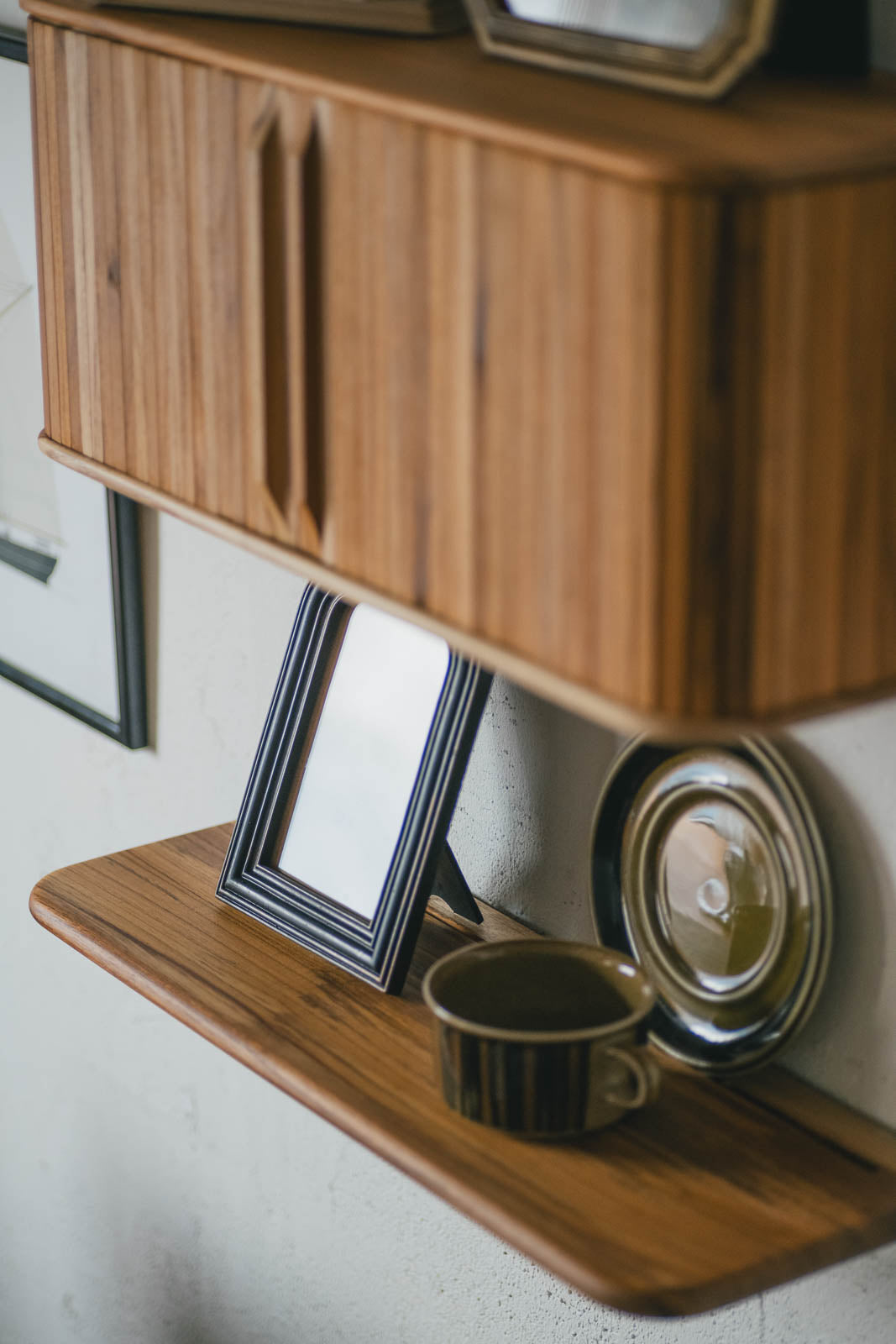 Teak shelf 500 | 棚受け一体型シェルフ
