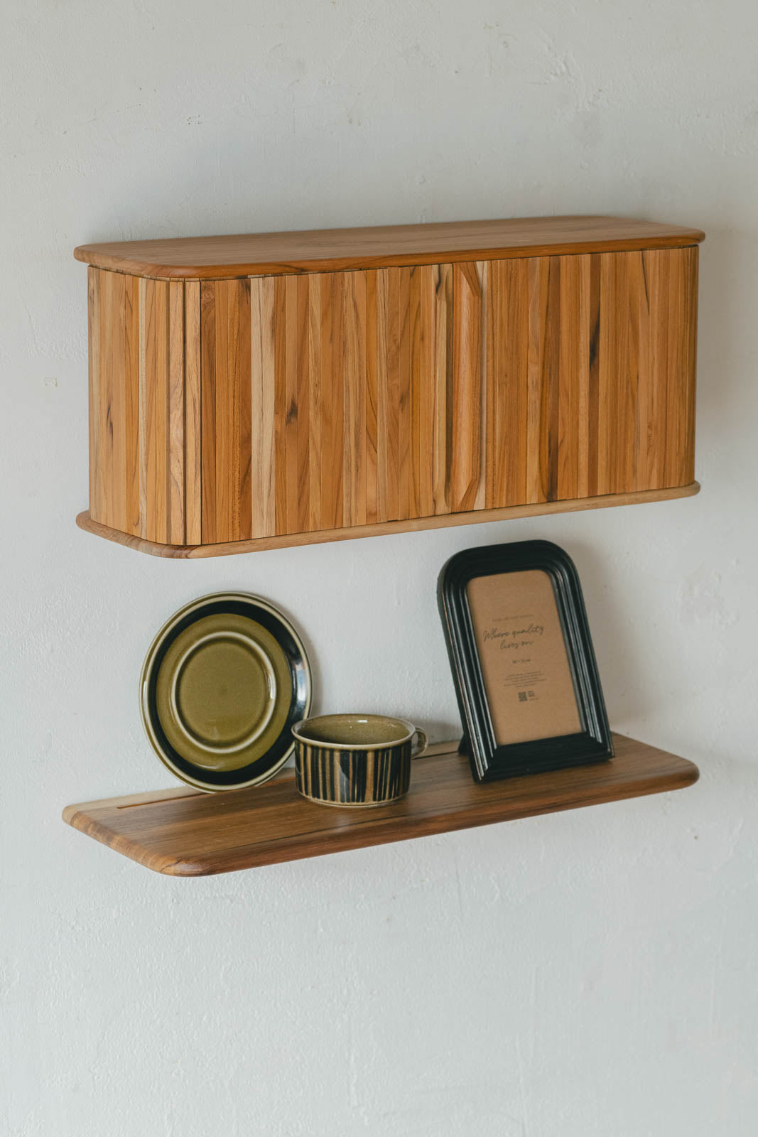 Teak shelf 500 | 棚受け一体型シェルフ
