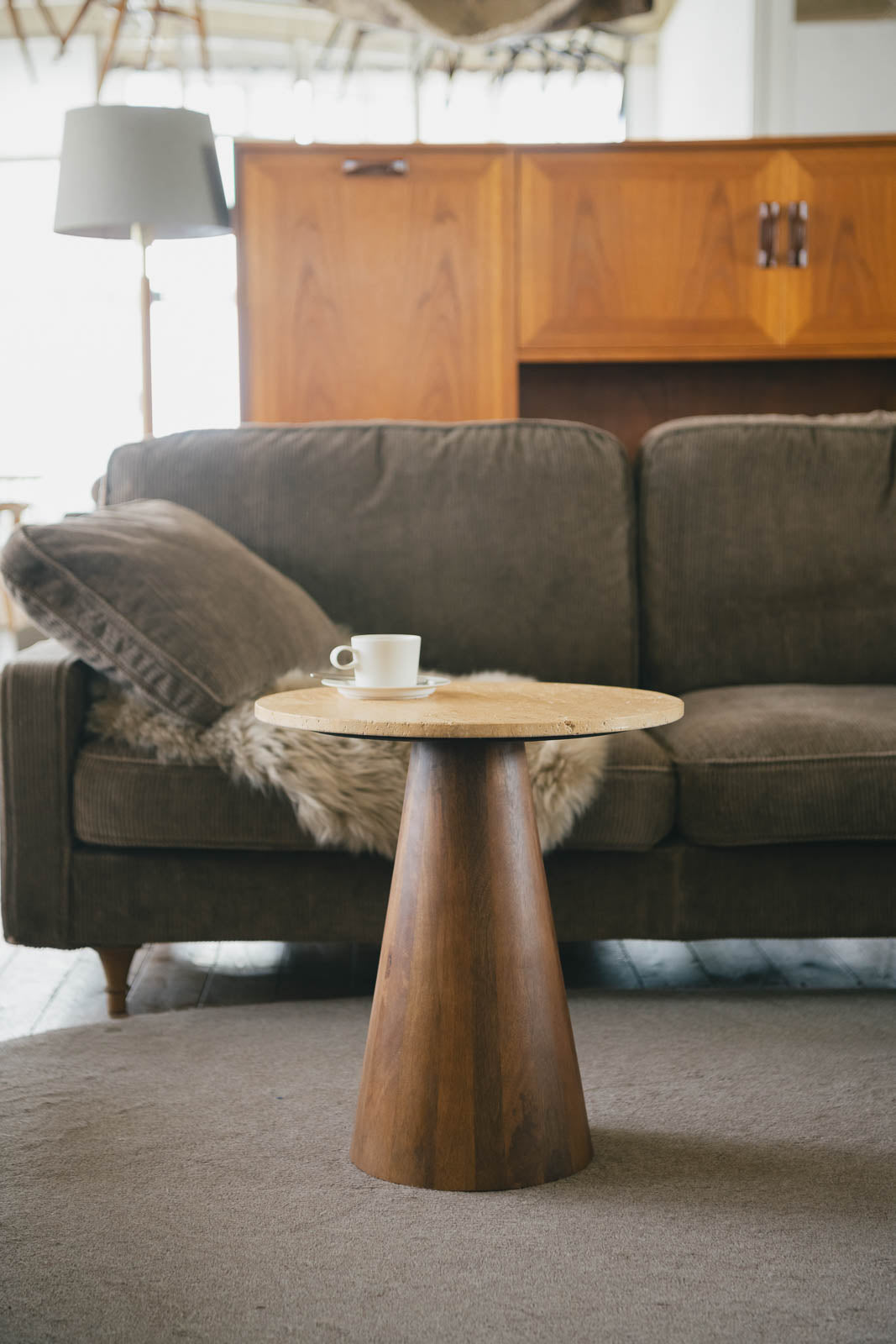 sed/met cone side table
