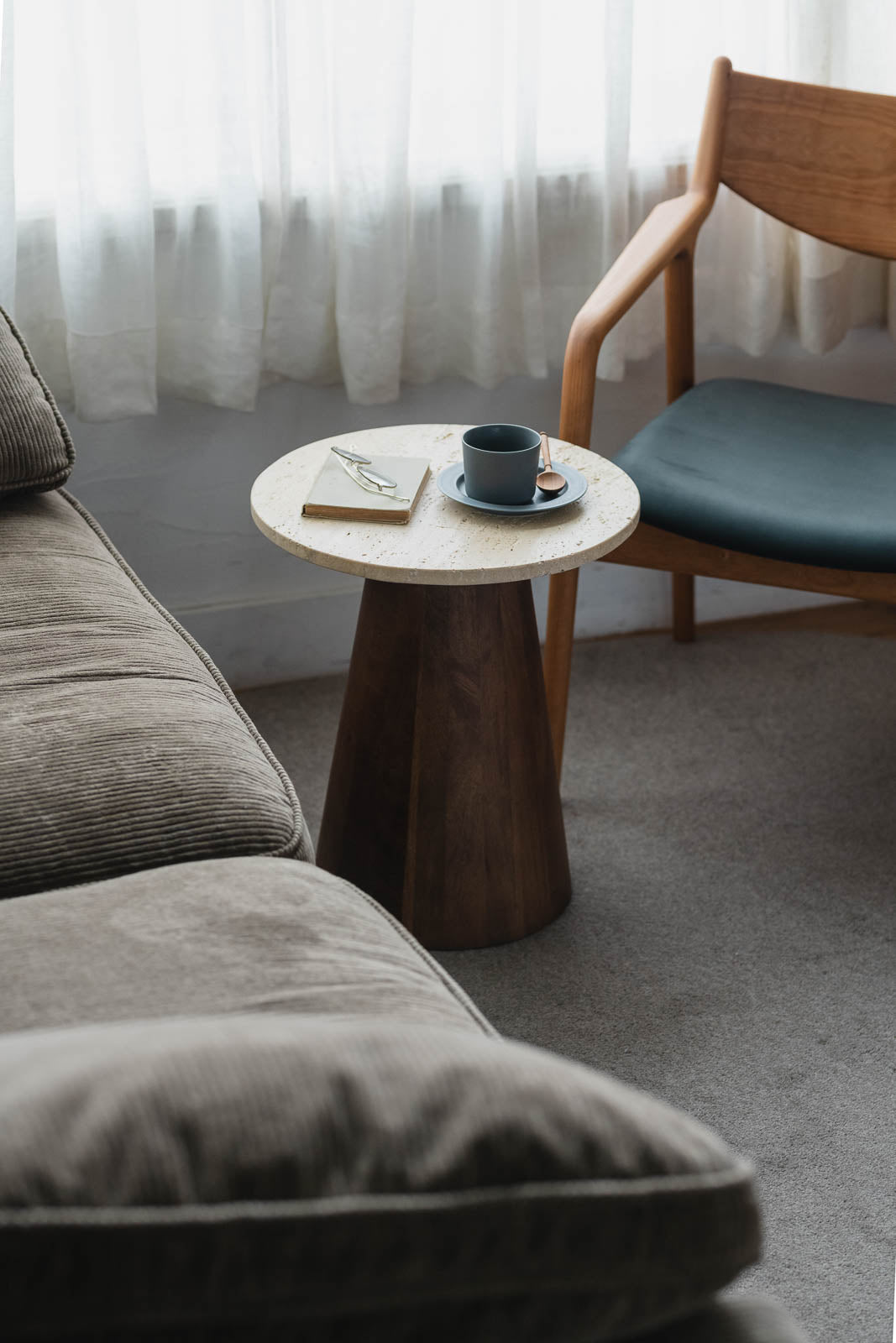 sed/met cone side table