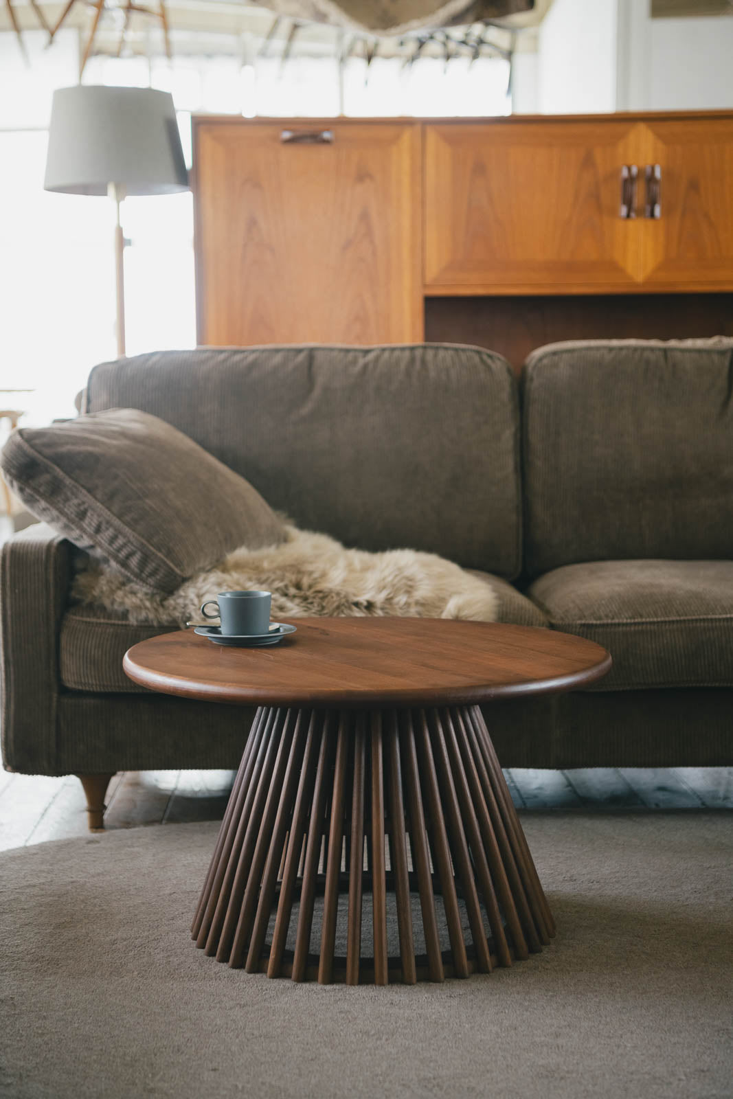 sed/met slat side table