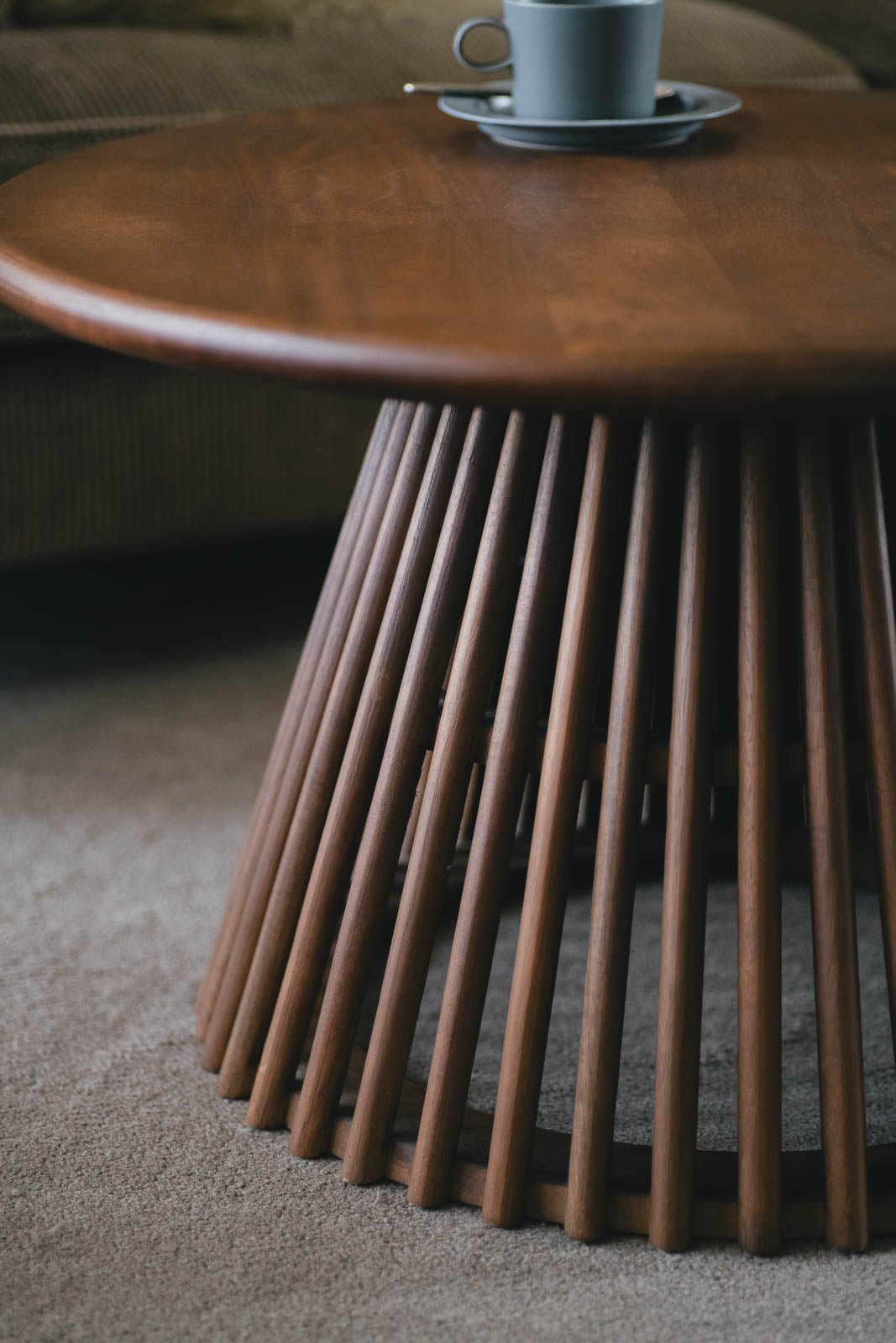 sed/met slat side table