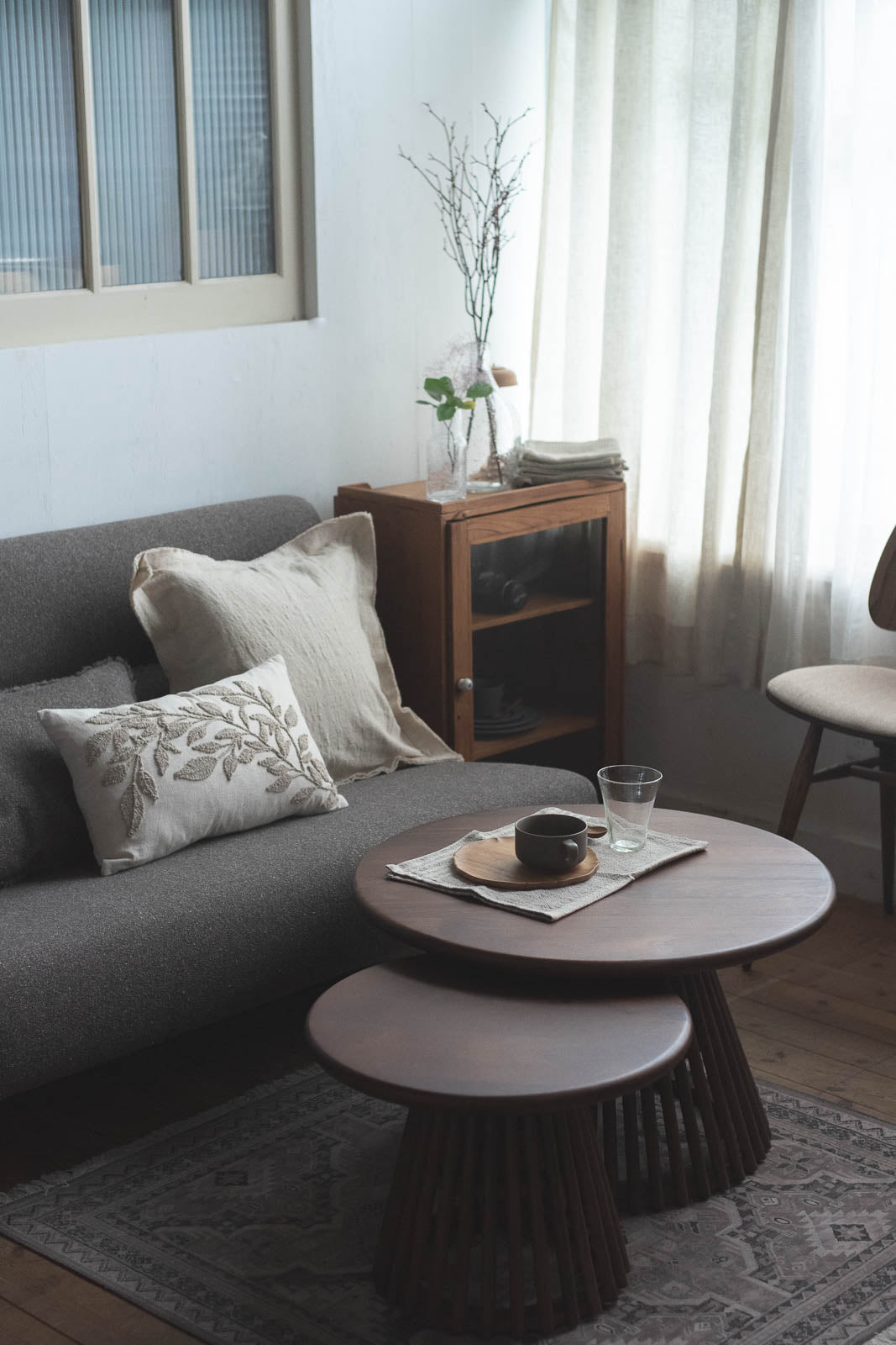 sed/met slat side table
