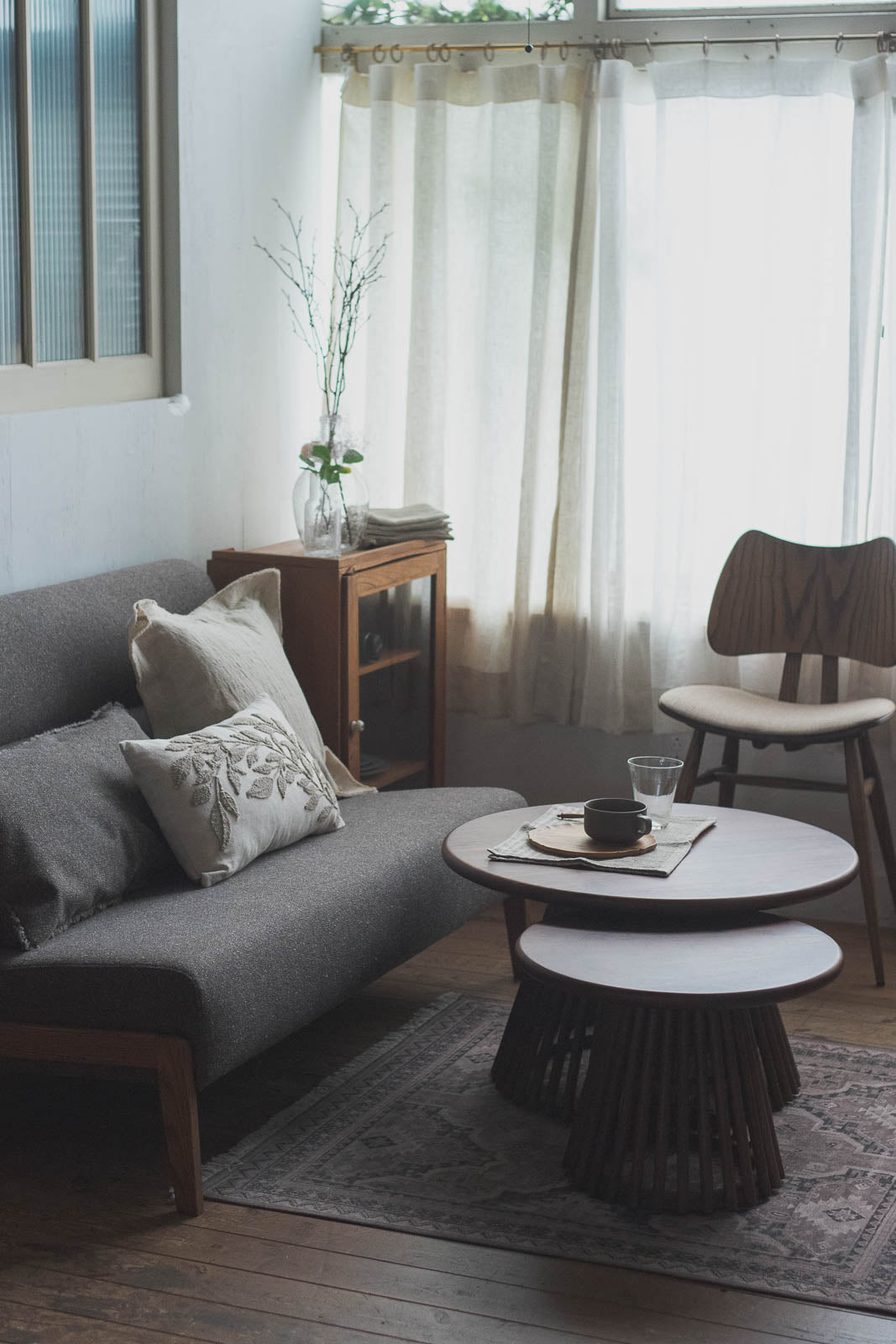 sed/met slat side table