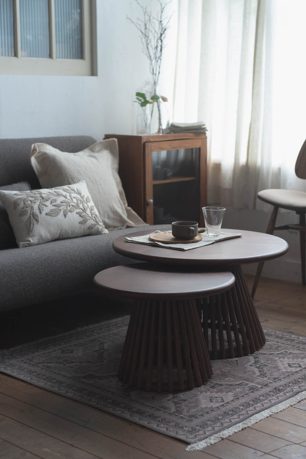 sed/met slat side table