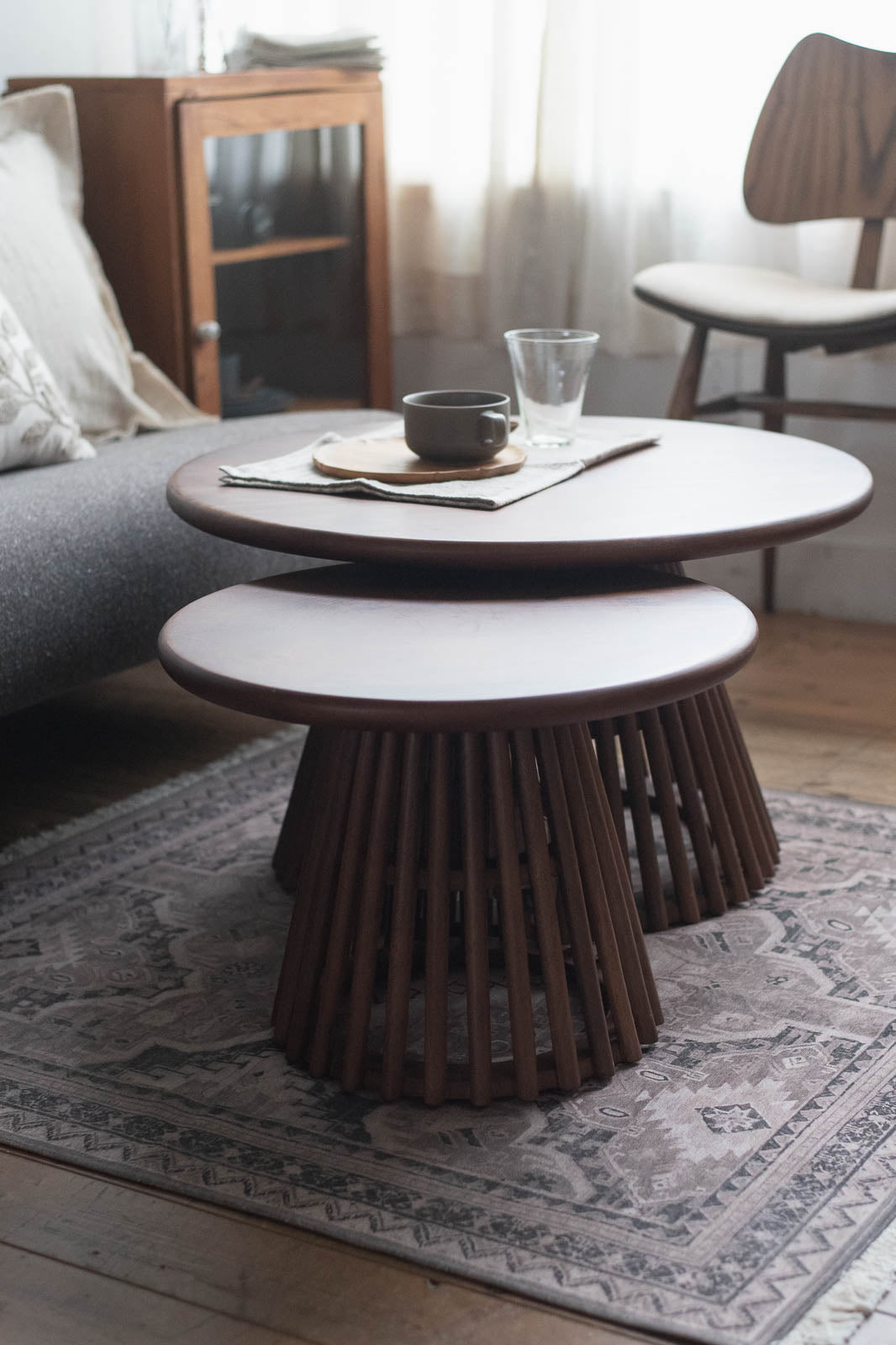 sed/met slat side table