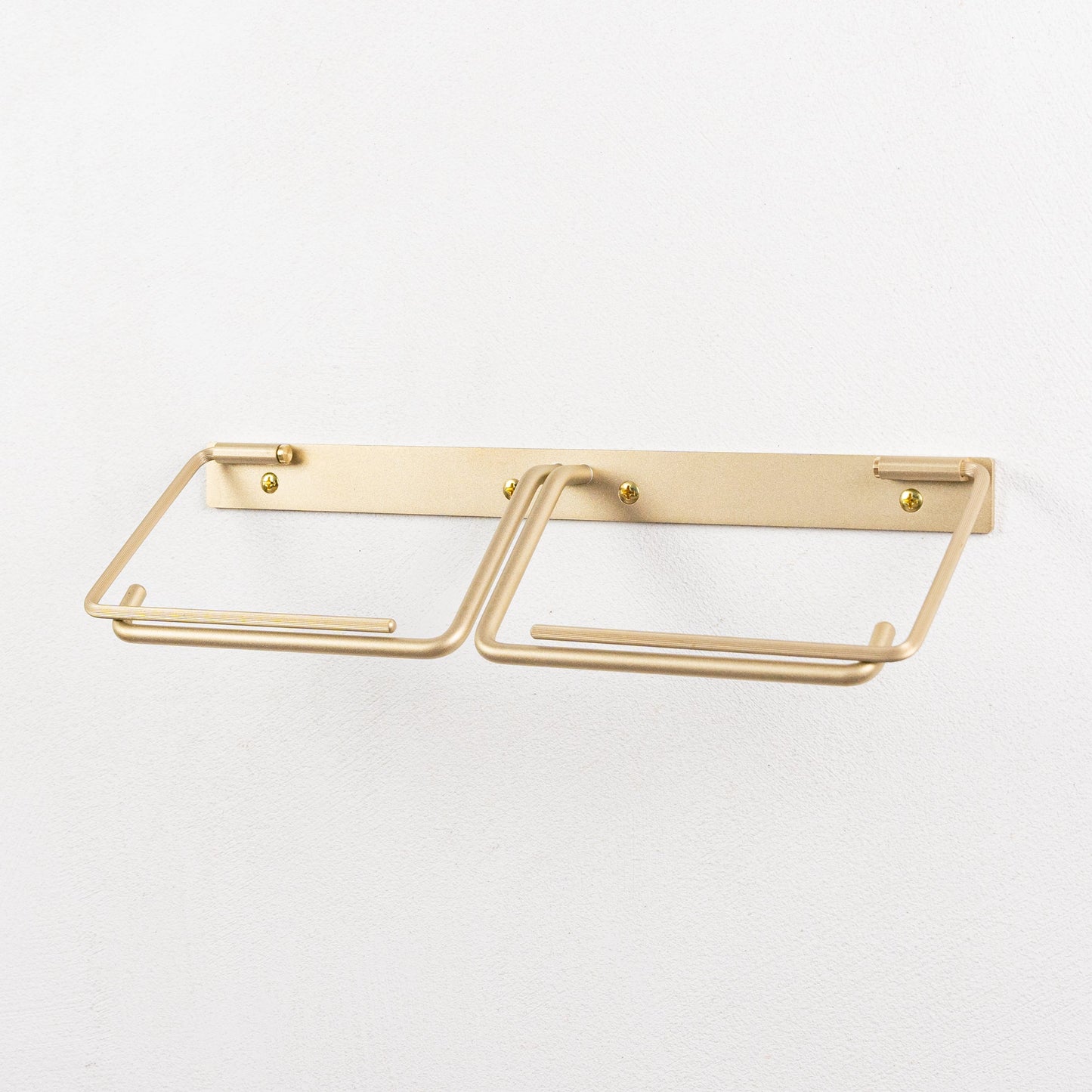 【Bent】 Paper Holder Double -2way- Satin finish(マット仕上げ)※在庫限りで生産終了