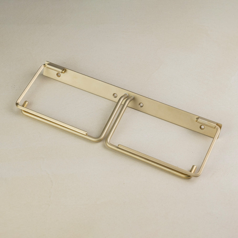 【Bent】 Paper Holder Double -2way- Satin finish(マット仕上げ)