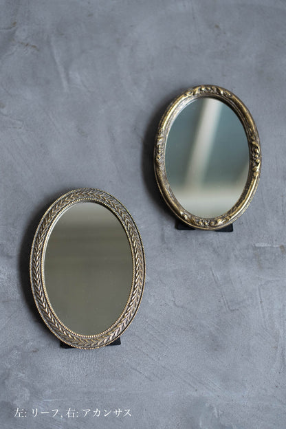 Resin Oval Mirror Acanthus
