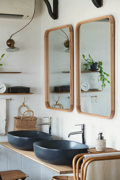 Oak frame ミラー Square S