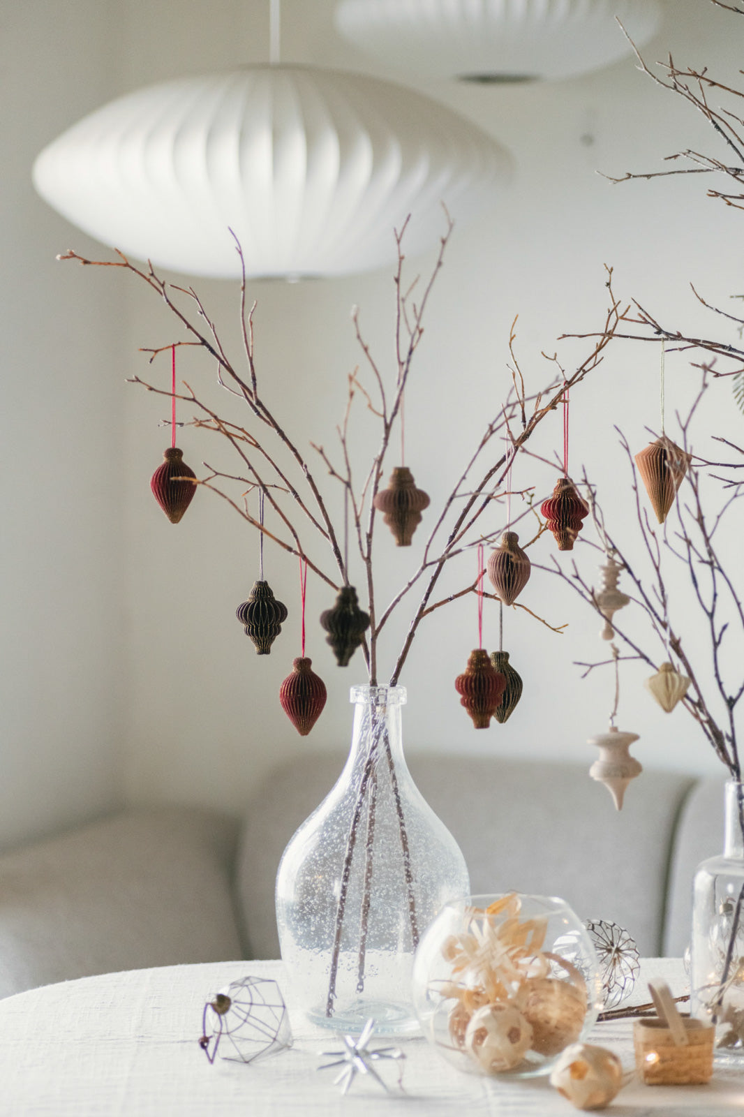 バーチブランチ 75cm ブラウン/ホワイト 3本セット