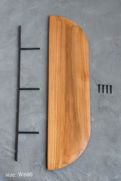 Teak Smooth shelf | 棚受け一体型シェルフ