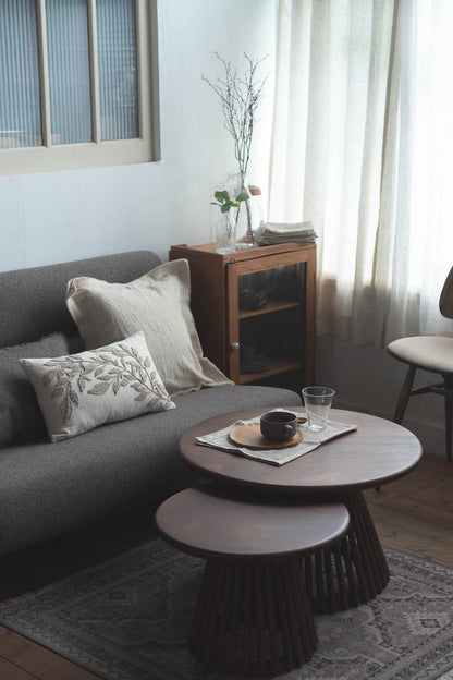 sed/met slat side table