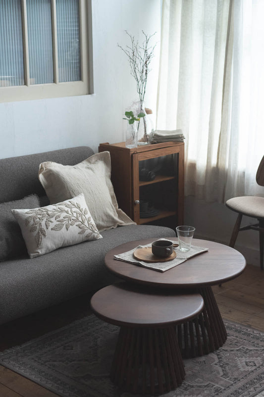 sed/met slat side table