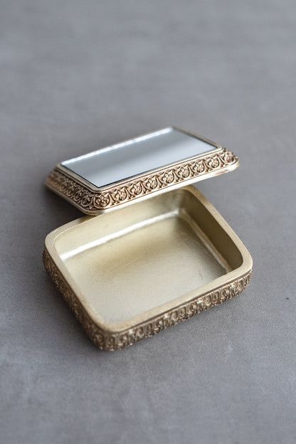 Resin Box with mirror lid | ミラー付き小物入れ