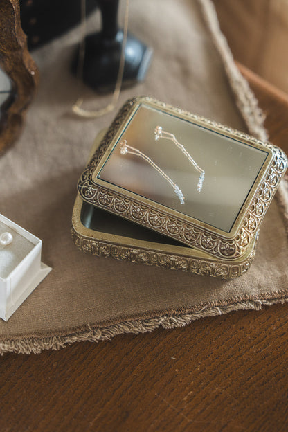 Resin Box with mirror lid | ミラー付き小物入れ