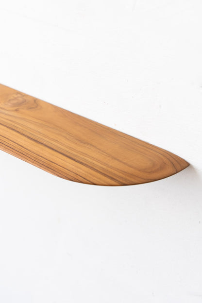 Teak Smooth shelf W900 | 棚受け一体型シェルフ ロング
